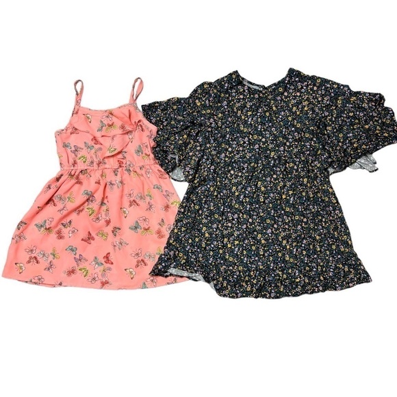 Cherokee Butterfly Sundress/Art Class Floral Flutter Sleeve Dress - Picture 1 of 4